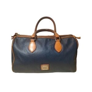 Dooney & Bourke Blue/Brown Leather Satchel